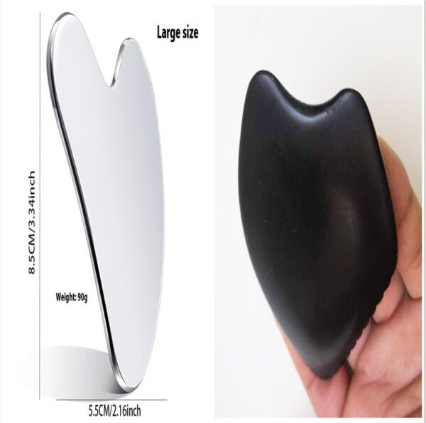 Bianstone Gua Sha Scraping Board Black Red Bianstone Gua Sha Scraping Board - Image 10