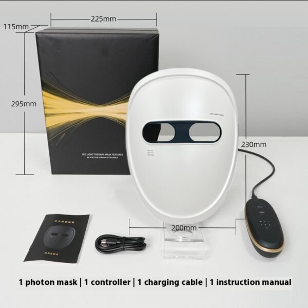 Rechargeable Mask Face LED Color Light Domestic Beauty Apparatus - Image 4