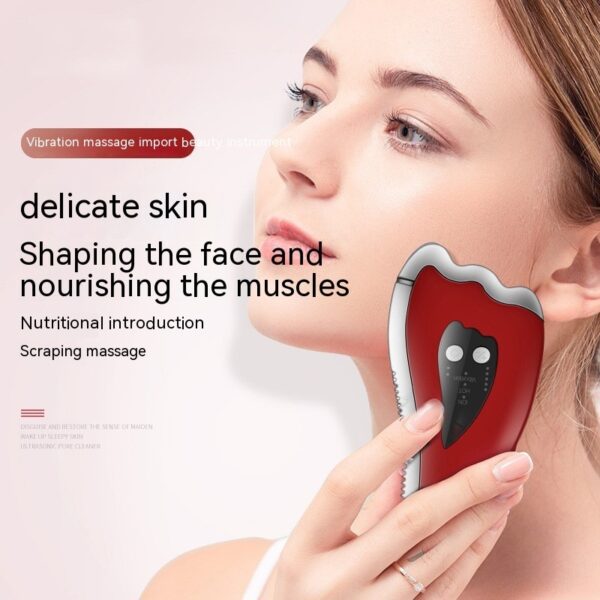 5-in-1 Heated Face Massager – Skin Tightening, Slimming & Lifting Tool