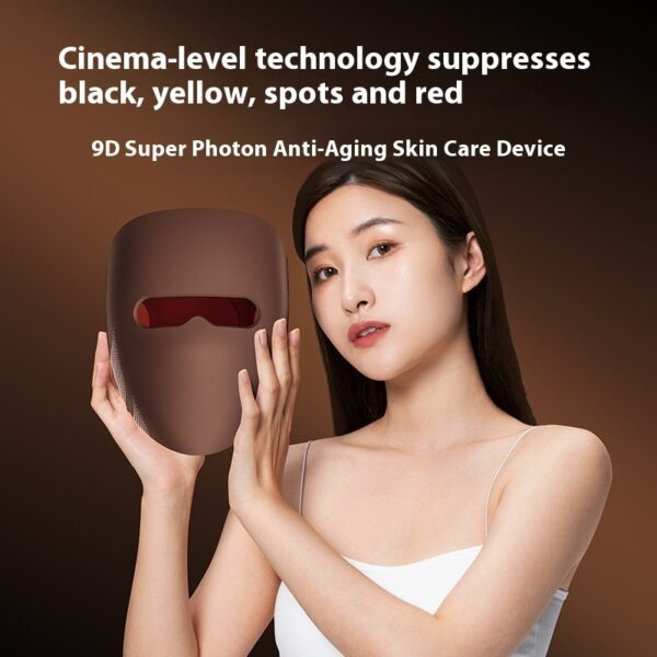 Rechargeable 9D LED Spectrum Light Skin Rejuvenation Beauty Mask
