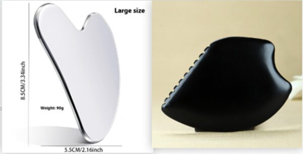 Bianstone Gua Sha Scraping Board Black Red Bianstone Gua Sha Scraping Board - Image 9