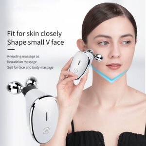 Electric Rollers Inductive Therapeutic Instrument EMS Facial Massager