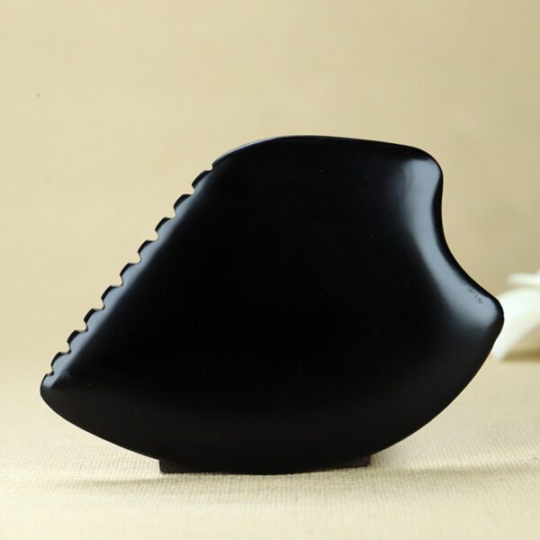 Bianstone Gua Sha Scraping Board Black Red Bianstone Gua Sha Scraping Board - Image 4